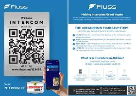 Fluss Smart Intercom - A5 QR Plate - Video & Audio