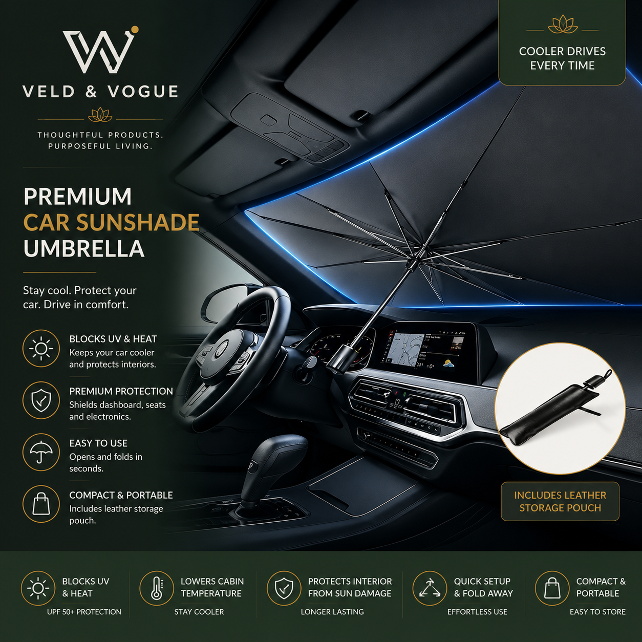 Windshield Sunshade Umbrella