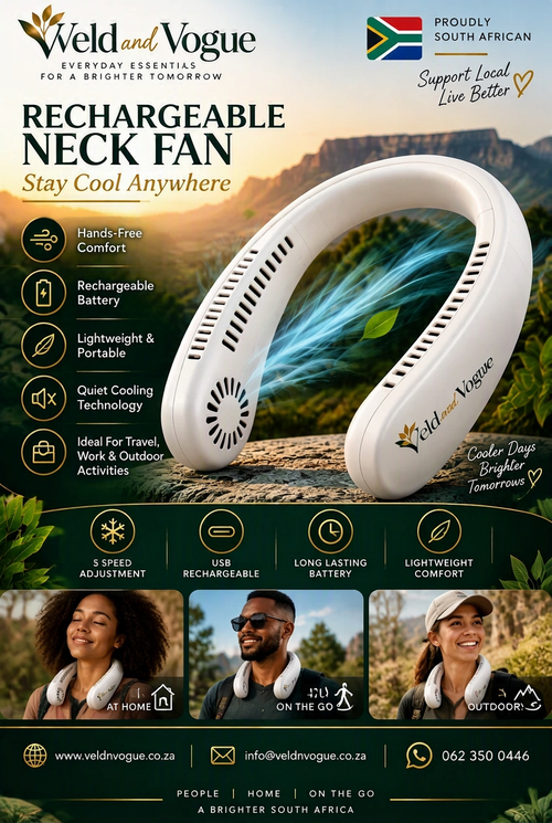 Corrected neck fan hero image with 5 speed adjustment badge